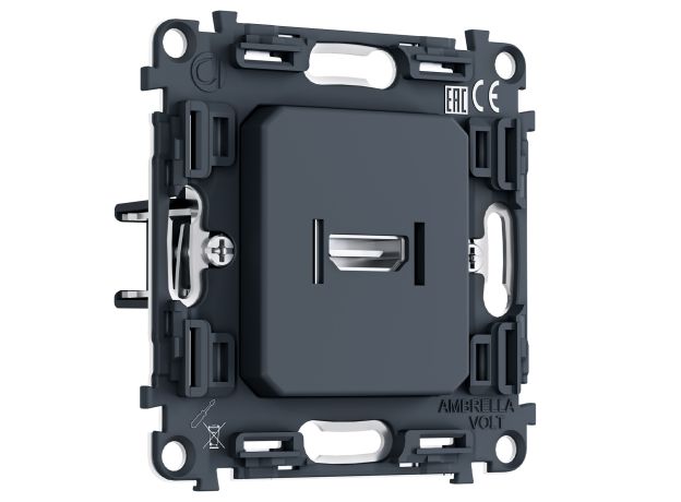 PR223 Механизм розетки HDMI 2.1 30V/900mA 4K-120HZ 8K-60Hz QUANT PRO