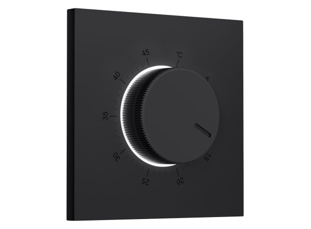 SP9857 Лицевая панель SIGMA (Черный Мягкое касание) для терморегулятора теплого пола QUANT PRO
