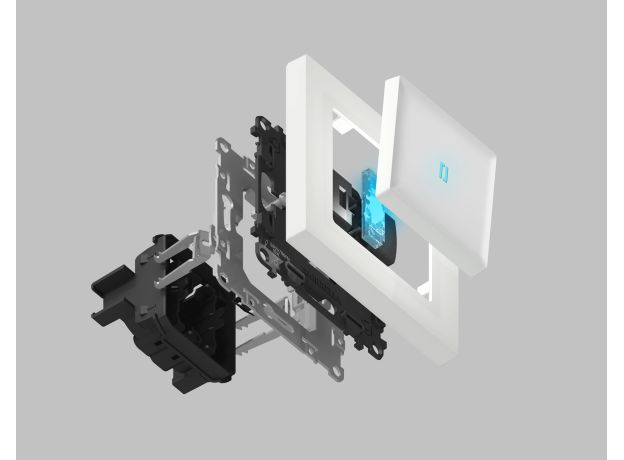 VM115 Механизм 2-клавишного выключателя 10A-250V QUANT