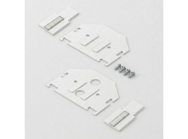 Slim Magnetic Комплект заглушек для шинопровода в натяжной потолок: торцевая и внутренняя белый 85233/00