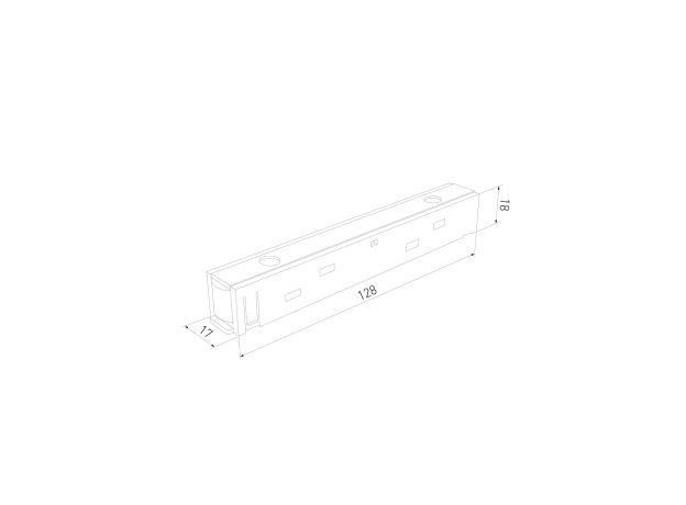 Slim Magnetic Прямой коннектор белый 95135/00 95135/00